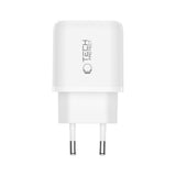Tech Protect Nca45 W Gan 2 Port Netværksopladder Pd 45 W / Qc3.0 + Lightning Kabel Hvid