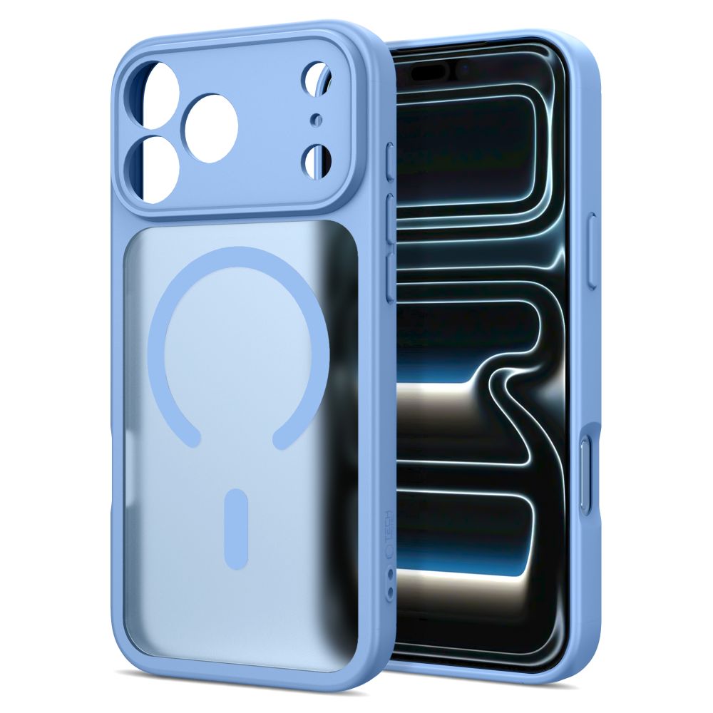 Tech Protect Basicmag Magsafe Iphone 17 Pro Max / 18 Pro Max Mat Lysblå