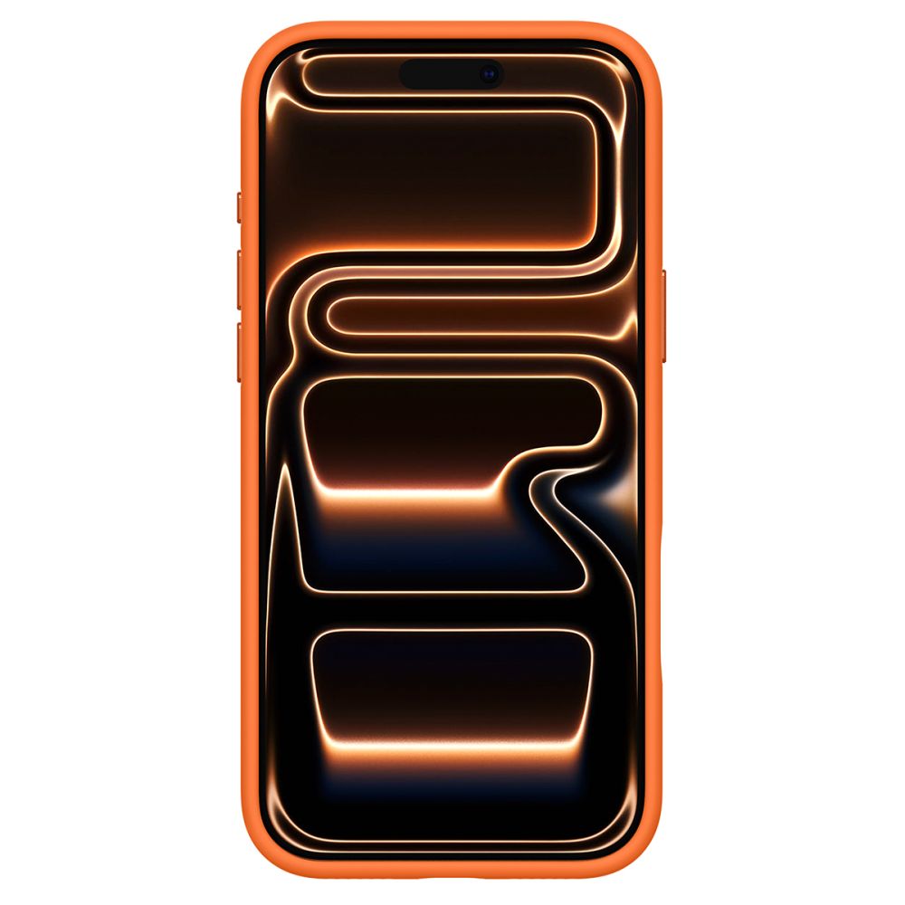 Spigen Silicone Fit Mag Magsafe Iphone 17 Pro Max Cosmic Orange