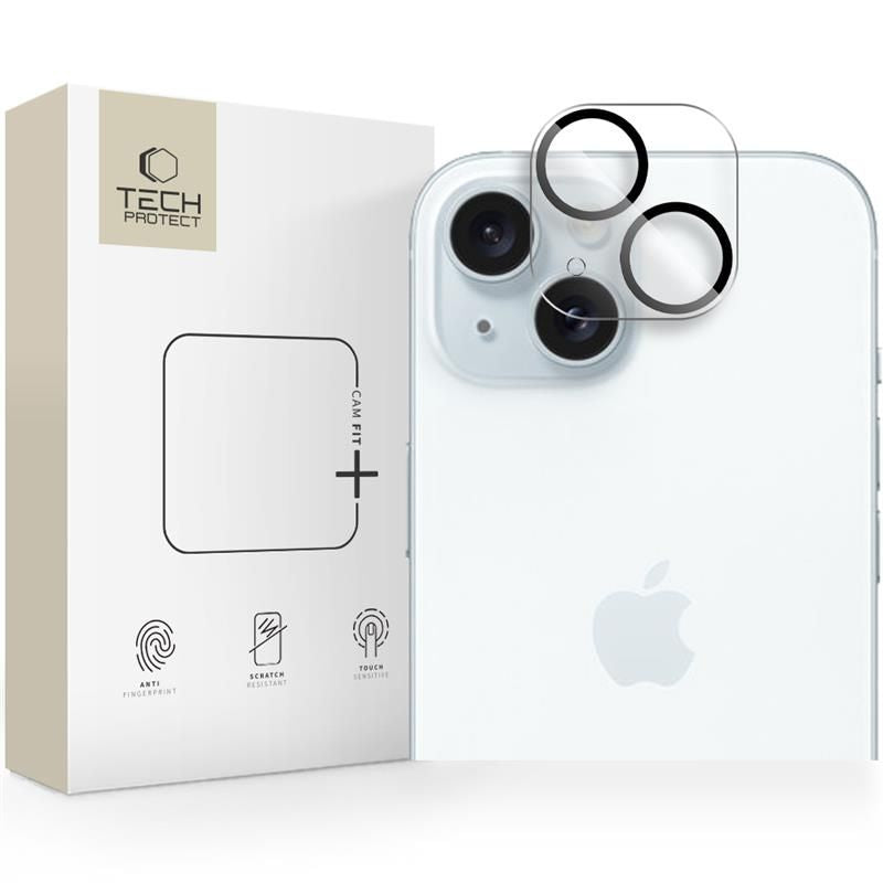 Kamera Beskyttelse Tech Protect Cam Fit+ Iphone 14 / 14 Plus / 15 / 15 Plus Clear
