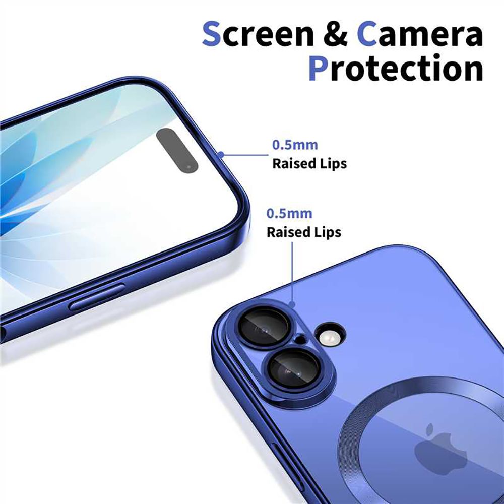 Tech Protect Magflex Magsafe Iphone 17 Shiny Mist Blå