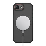 Tech Protect Magcam Magsafe Iphone 16 E / 17 E Mat Sort/Rød