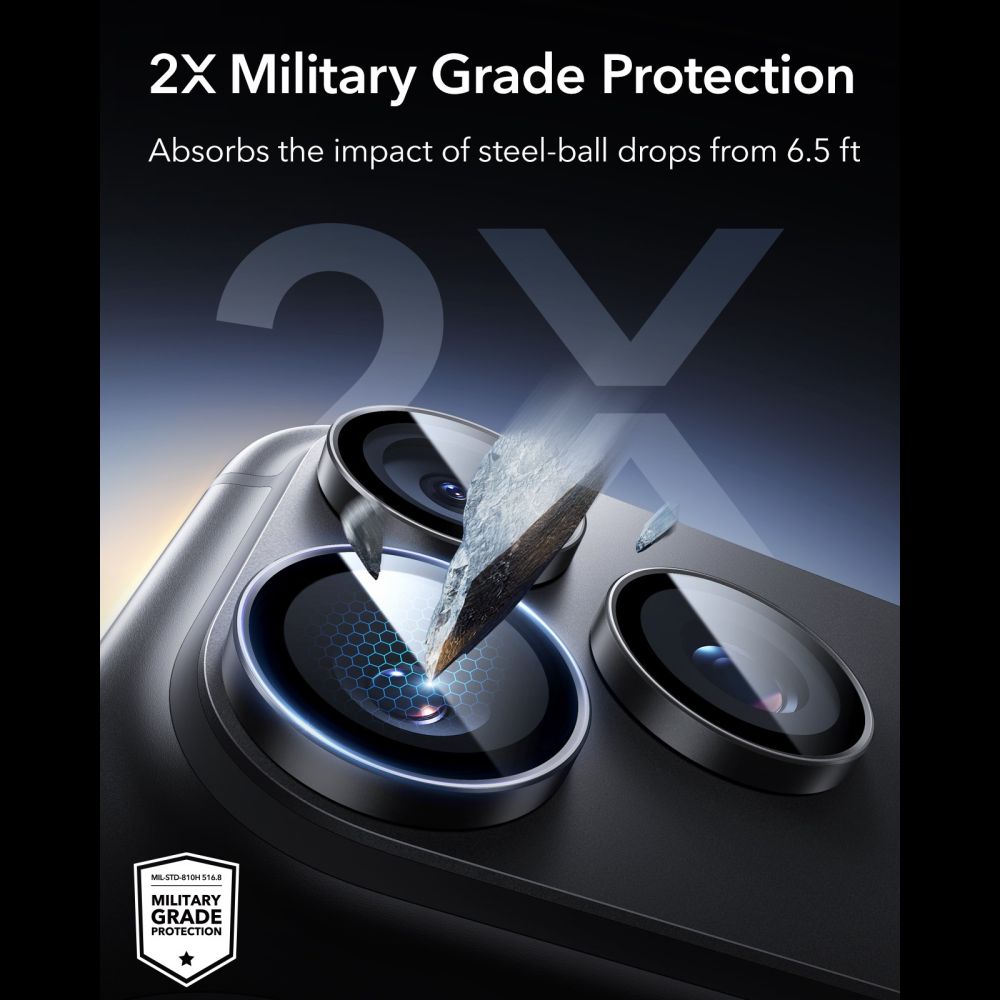 Kamera Beskyttelse Na Aparat Esr Armorite Camera Protector Iphone 18 Pro / 18 Pro Max Sort