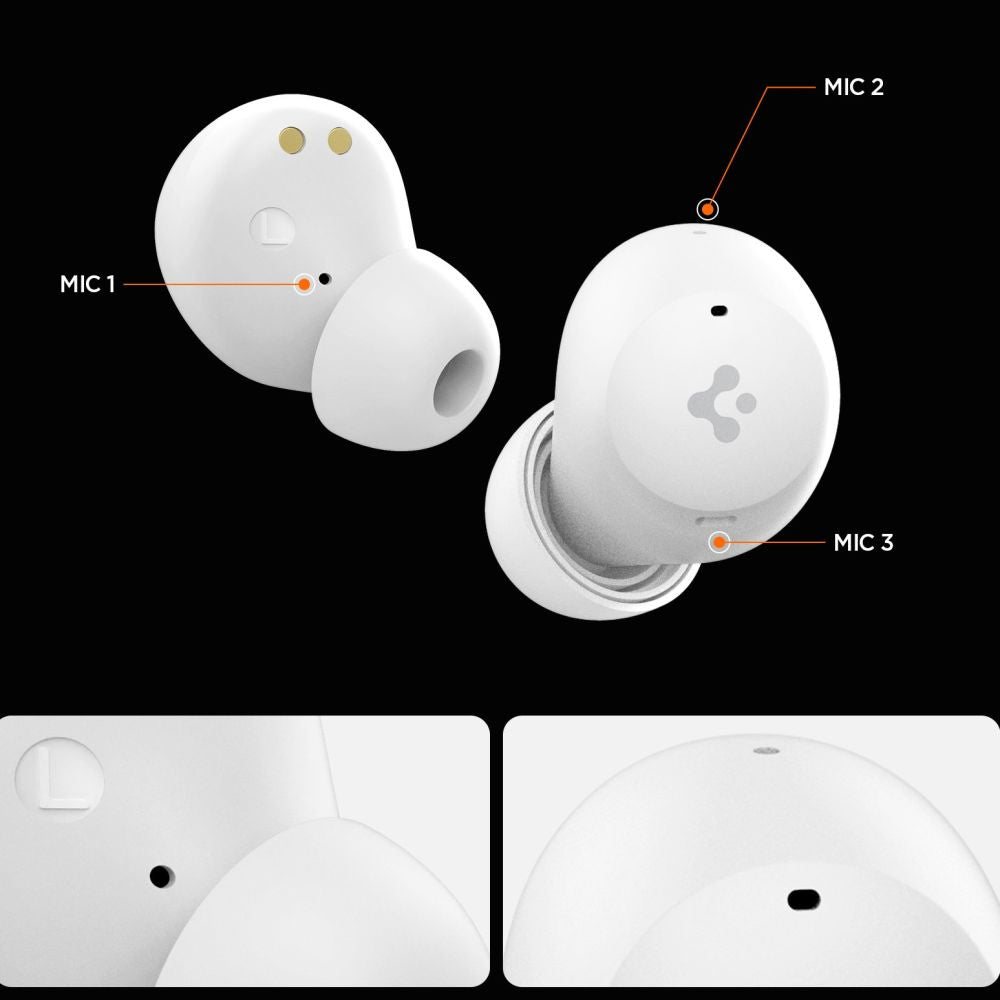 Spigen Sa2401 Anc Pro In Ear Høretelefoner Hvide