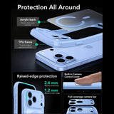 Esr Classic Hybrid Magsafe Iphone 17 Pro Max / 18 Pro Max Frosted Lysblå