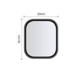 Hybridglas Glas Apple Watch 4 / 5 / 6 / Se 1 / 2 / 3 (40 Mm) Sort