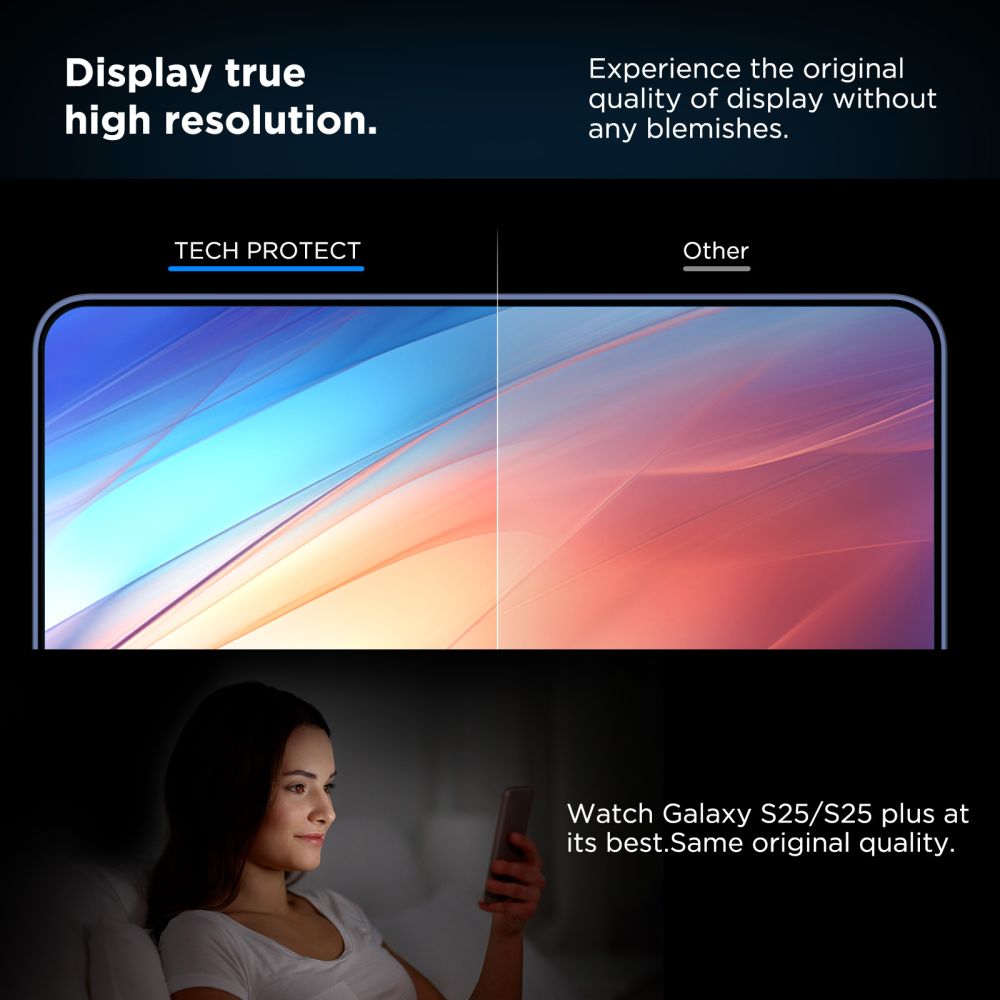 Hærdet Glas Tech Protect Quick Set+ 2 Pack Galaxy S24 / S25 Clear
