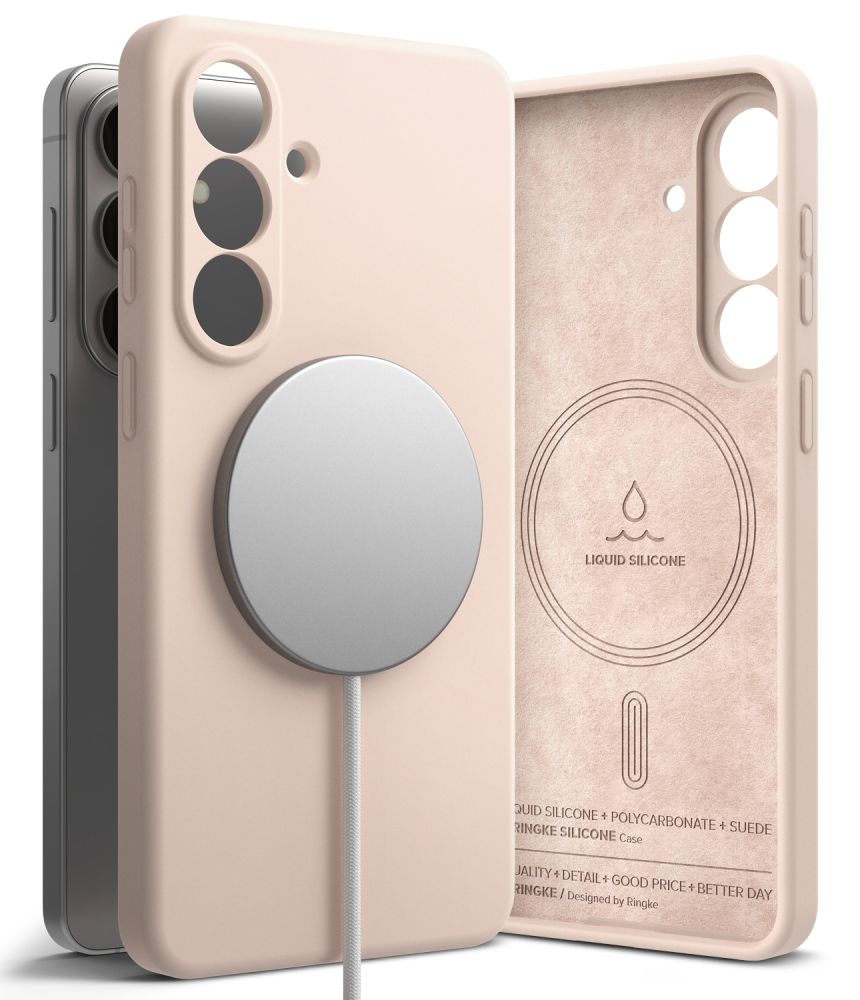 Ringke Silikone Magnetisk Magsafe Galaxy S26+ Plus Pink Sand