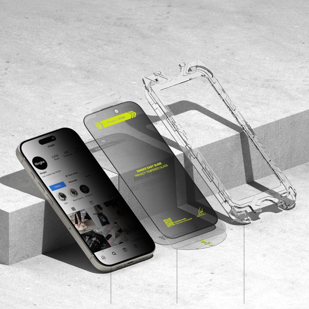 Privacyglas Ringke Easy Slide 2 Pack Iphone 16 Pro Privacy