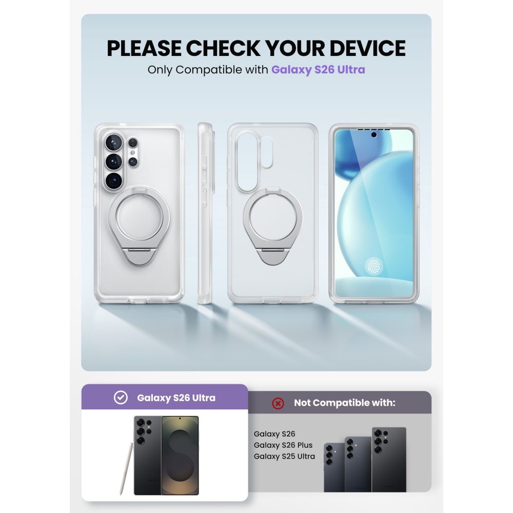 Supcase Cosmo Mag Magsafe Galaxy S26 Ultra Frost Clear