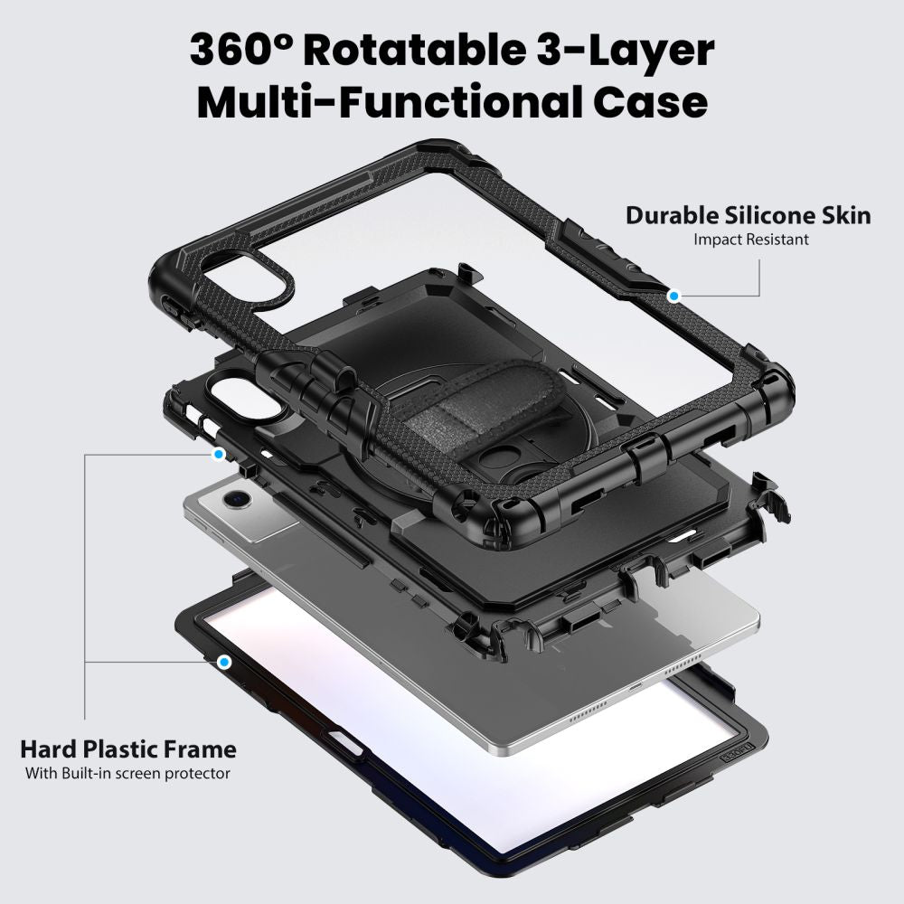 Tech Protect Solid 2 Sæt Lenovo Idea Tab / K11 Gen 2 11.0 Tb 336 Sort
