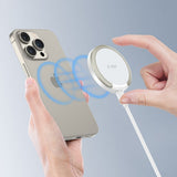 Tech Protect Qi15 W A33 Magnetisk Magsafe Trådløs Opladder Hvid