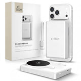 Tech Protect Pb40 Lifemag Magsafe Powerbank 10000m Ah 25 W Qi2.2 Hvid/Sølv