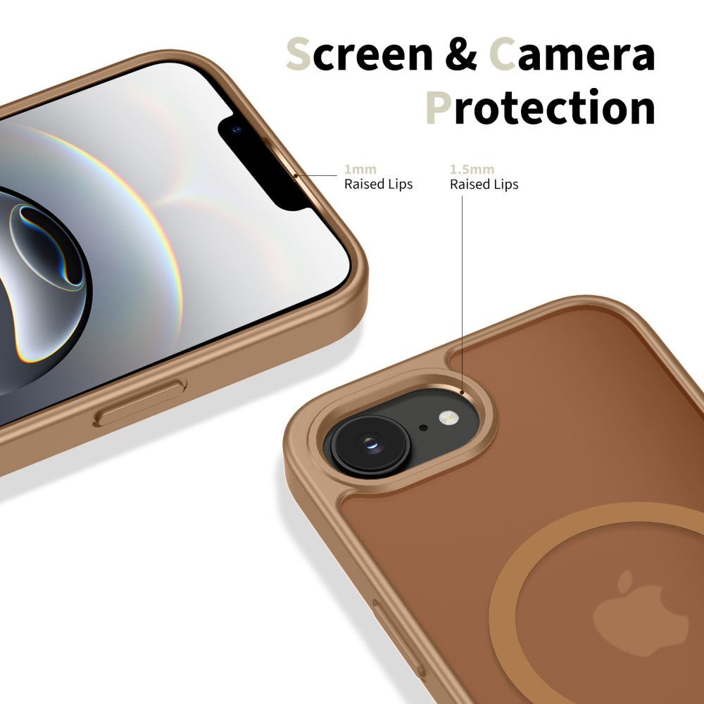 Tech Protect Basicmag Magsafe Iphone 16 E / 17 E Matbrun