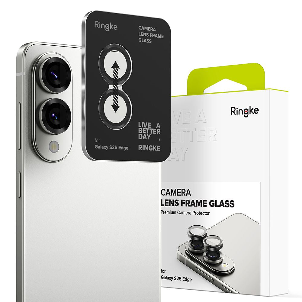 Kamera Beskyttelse Ringke Kamera Rammebeskytter Galaxy S25 Edge Sort
