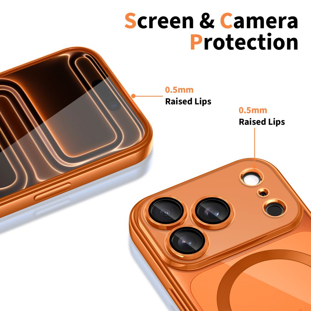 Tech Protect Magflex Magsafe Iphone 17 Pro Max Shiny Cosmic Orange