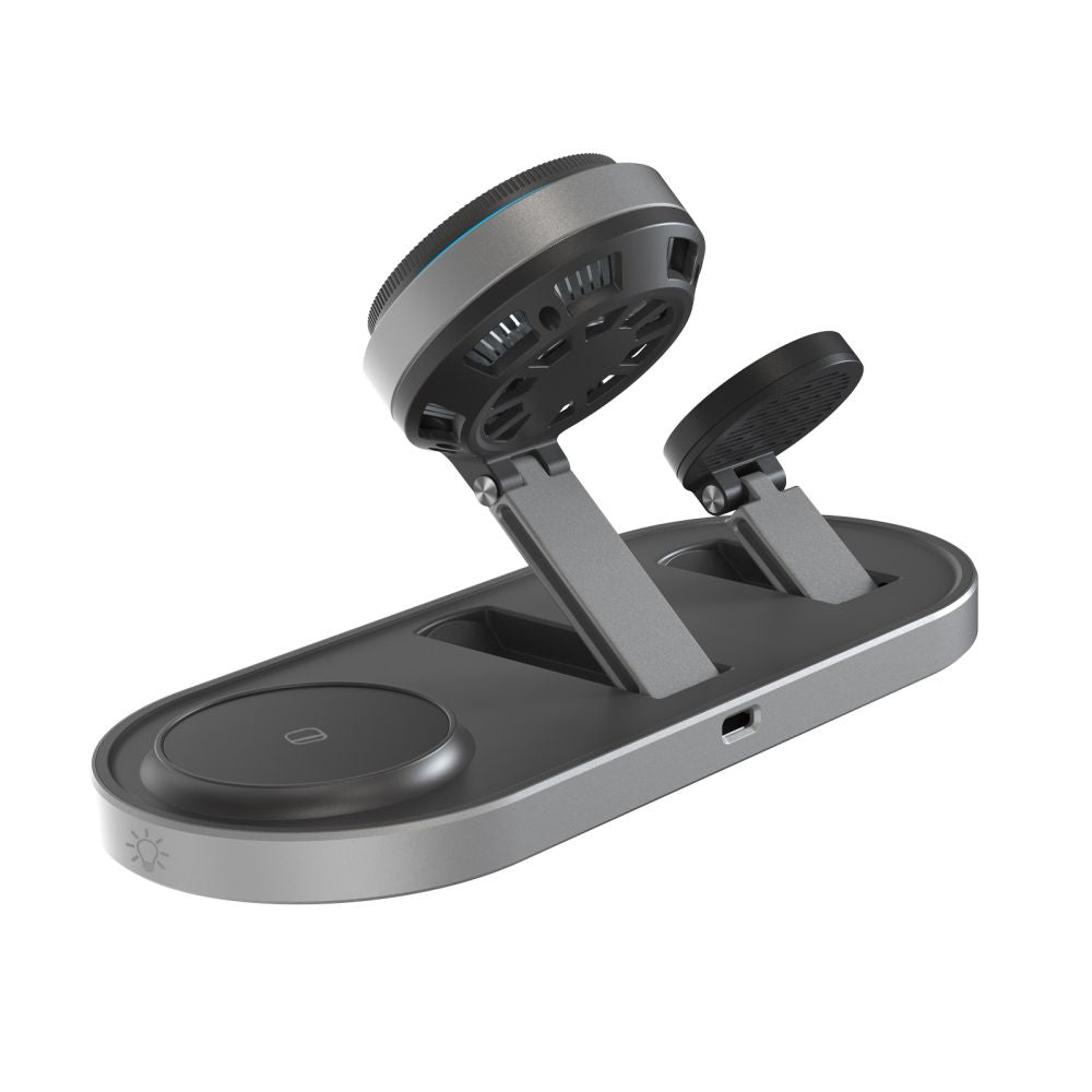 Tech Protect A51 Arcticboost 3 I 1 Magnetisk Magsafe Trådløs Oplader 25 W Qi2.2 Sort