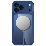 Tech Protect Magpeak Magsafe Cc Iphone 17 Pro Max / 18 Pro Max Dyb Blå/Klar