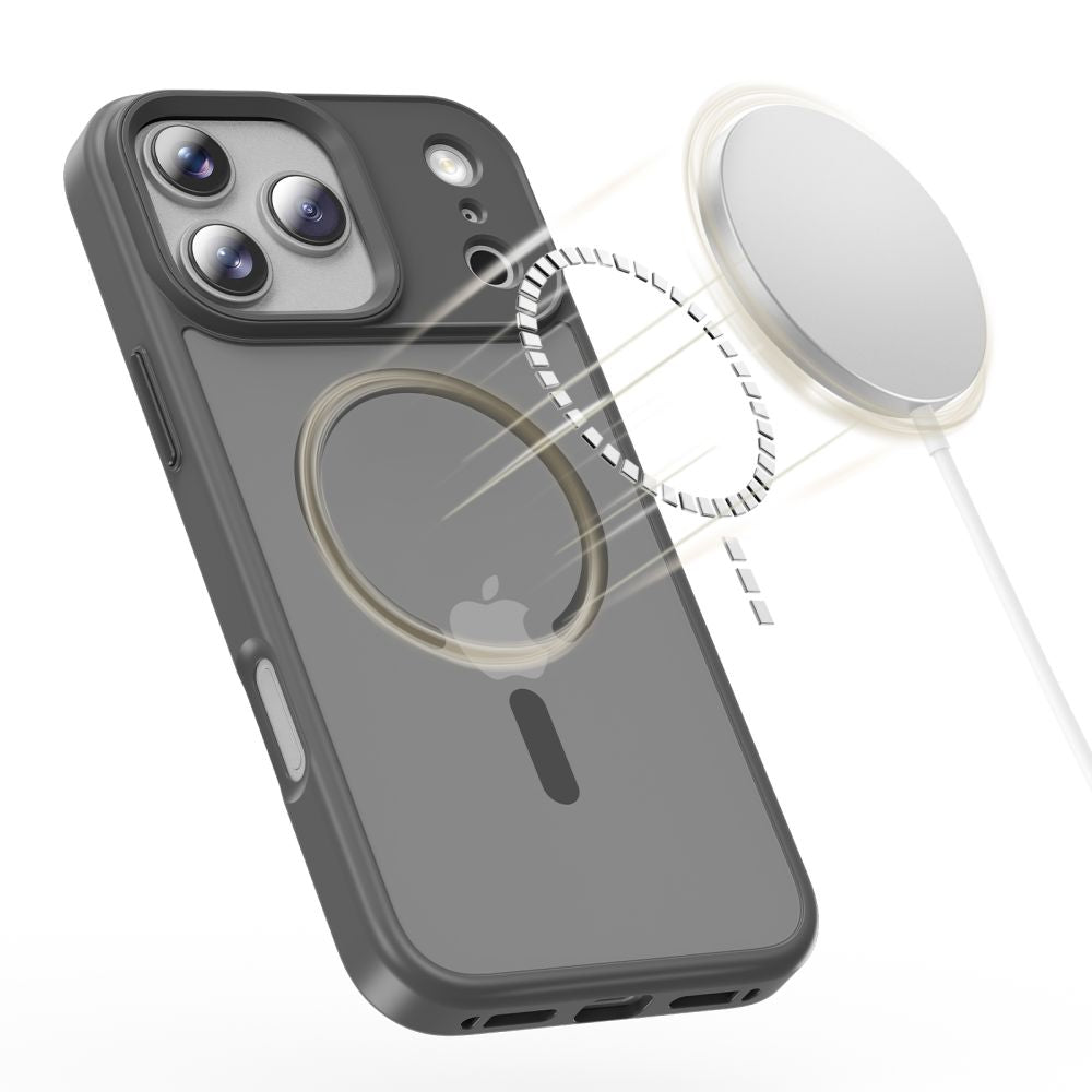 Tech Protect Magmat Magsafe Iphone 17 Pro Matte Krydskrift Grå