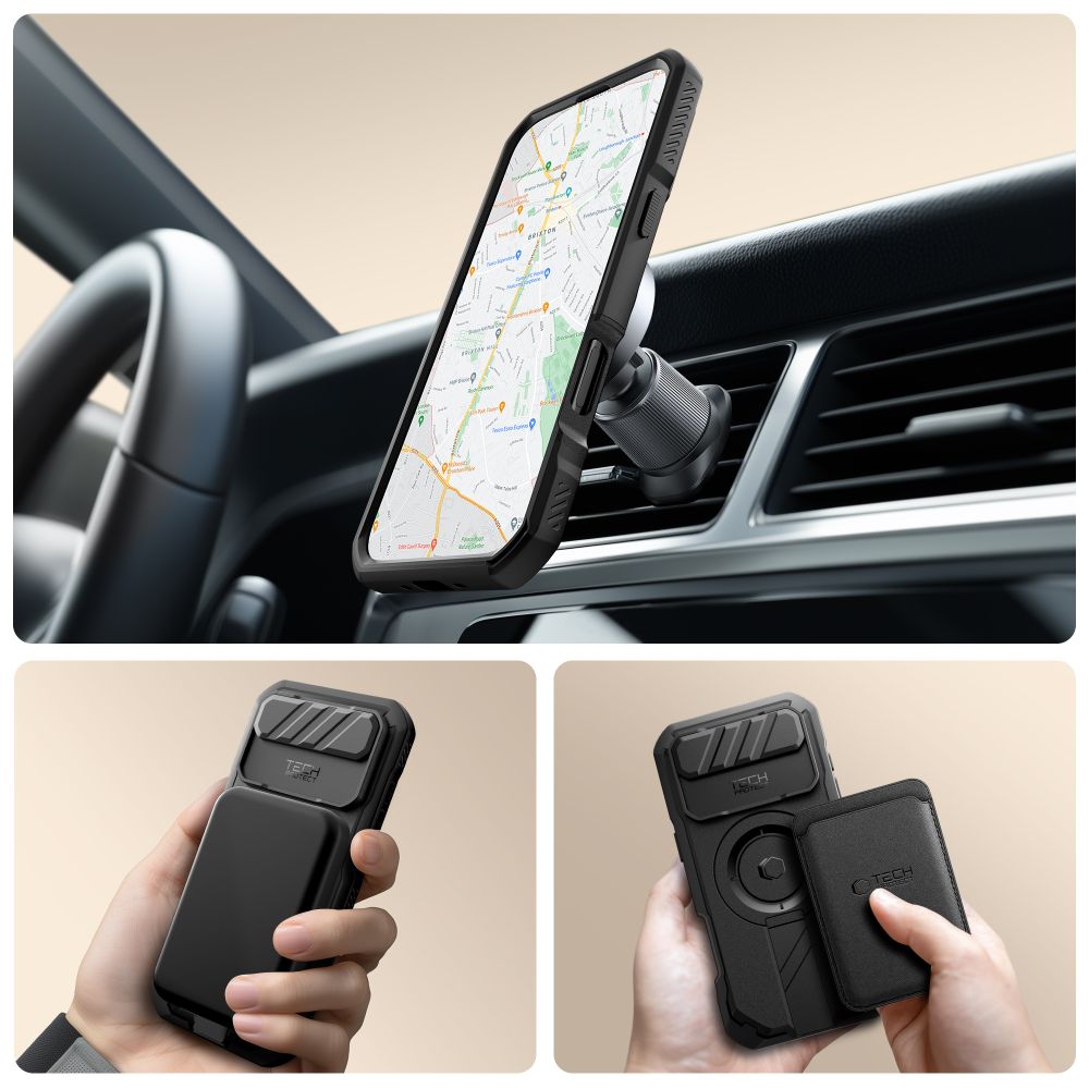 Tech Protect Kevlar Magsafe Iphone Air Sort