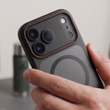 Tech Protect Magcam Magsafe Iphone 17 Pro / 18 Pro Mat Sort/Rød