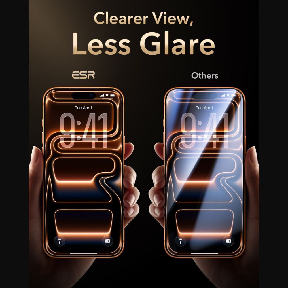 Hærdet Glas Esr Ultrafit Armorite Pro Hærdet Glas Iphone 17 Pro Max / 18 Pro Max Sort