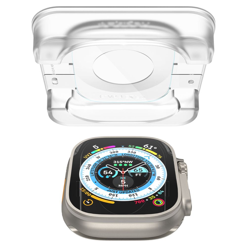 Hærdet Glas Spigen Glas.Tr ”Ez Fit” 2 Pack Apple Watch Ultra 1 / 2 / 3 / 4 (49 Mm) Klar