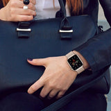 Tech Protect Milaneseband Til Apple Watch 8 / 9 / 10 / 11 / 12 / Se / Ultra (44 / 45 / 46 / 49 Mm) Starlight