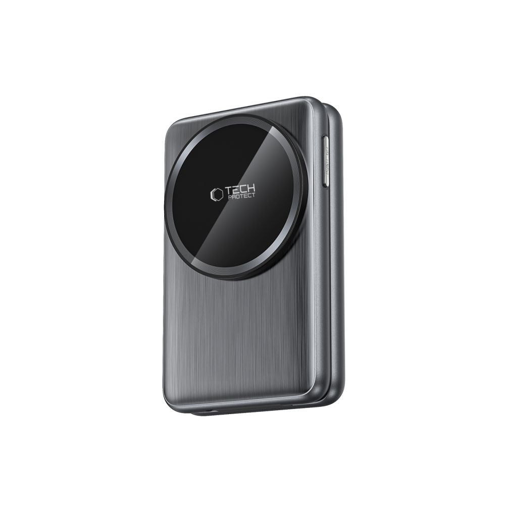 Tech Protect Qi15 W A42 3 I 1 Magnetisk Magsafe Trådløs Oplader Space Grey