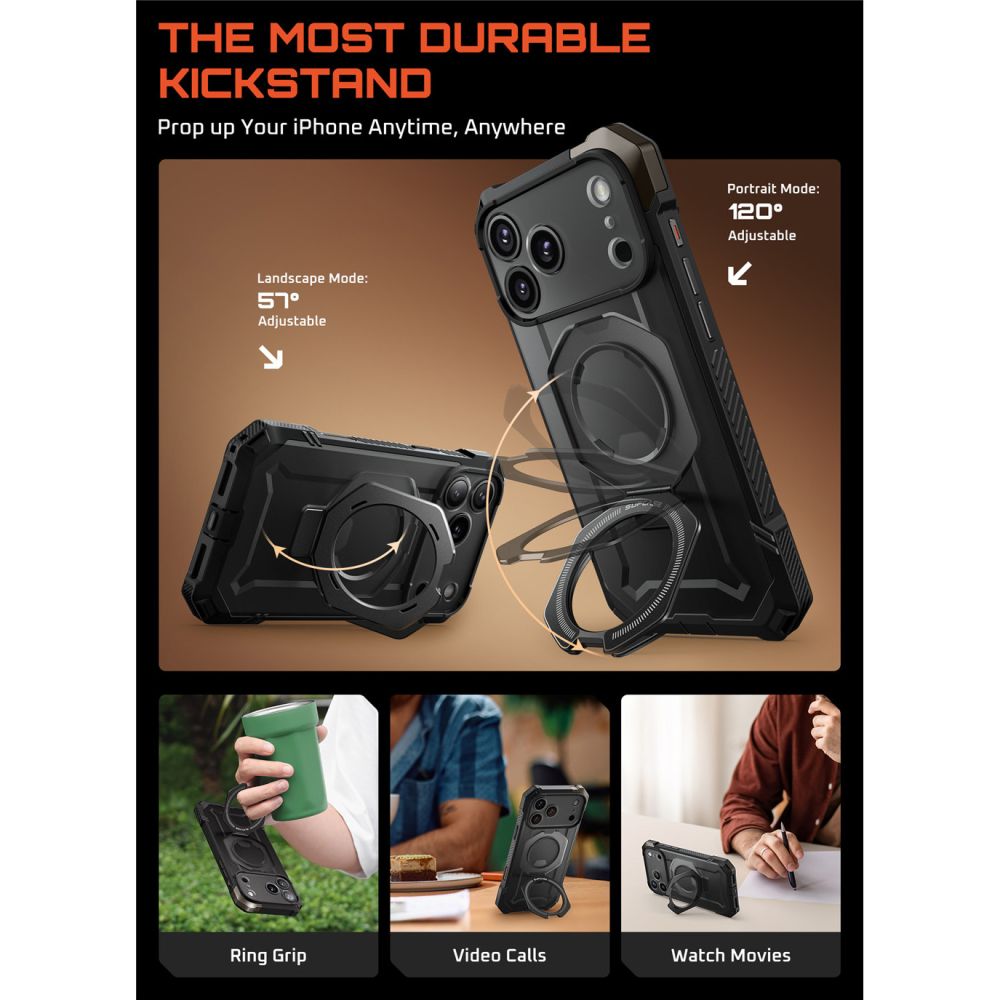 Supcase Ub Grip Mag Magsafe Iphone 17 Pro Max Sort