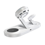 Tech Protect A51 Arcticboost 3 I 1 Magnetisk Mag Safe Trådløs Oplader 25 W Qi2.2 Hvid