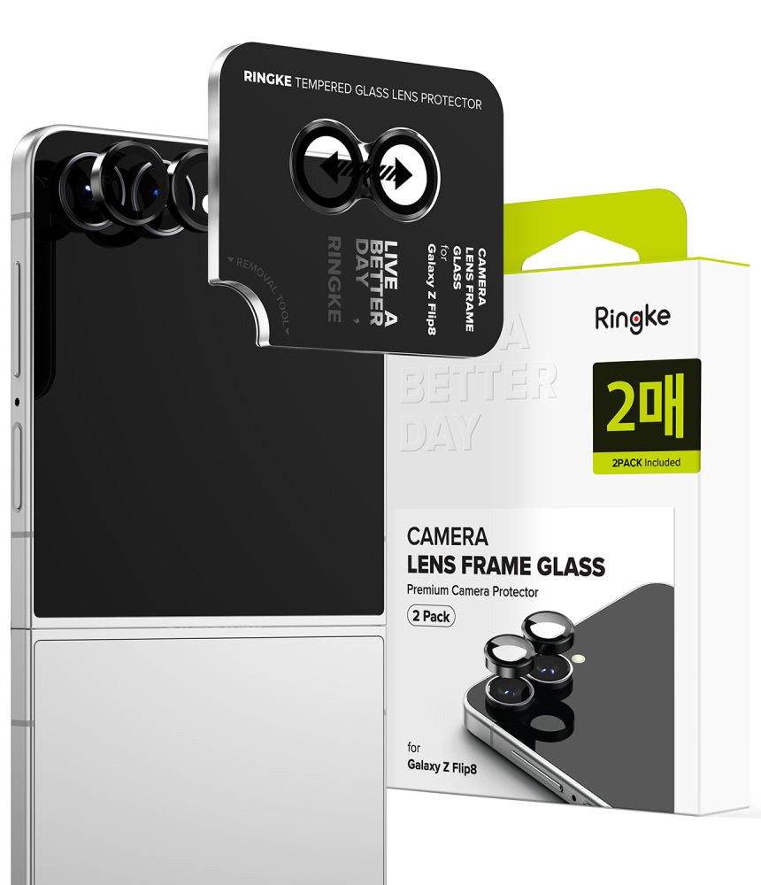 Kamera Beskyttelse Ringke Camera Ramme 2 Pack Galaxy Z Flip 8 Sort