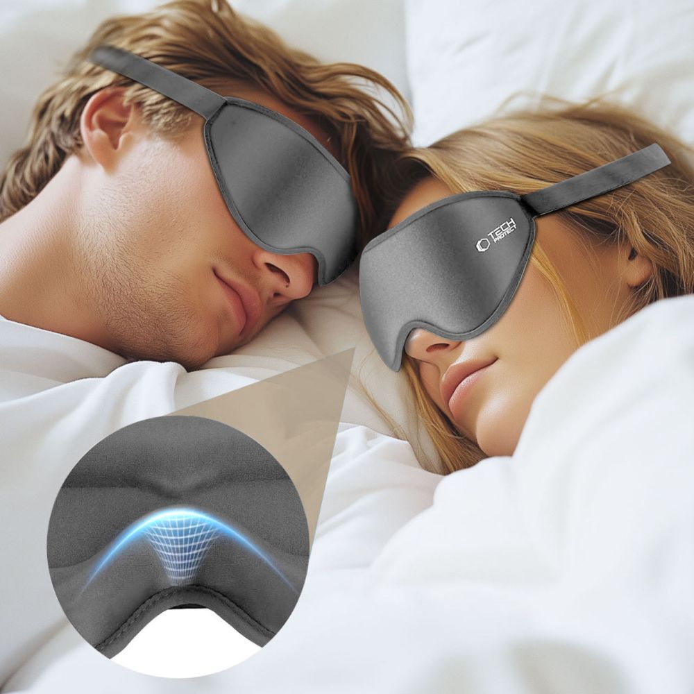 Tech Protect øjenskygge Søvnmaske Grå