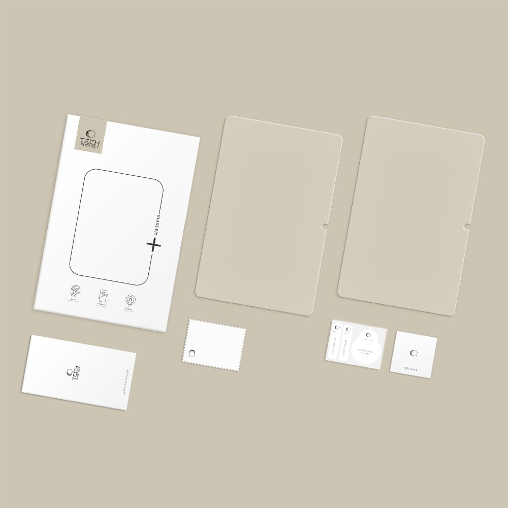 Hærdet Glas Tech Protect Glass Fit+ 2 Pak Galaxy Tab S7 / S8 / S9 11.0 / S9 Fe / S10 Fe / S10 Lite 10.9 X710 / X716 B / X510 / X516 B / X520 / X526 / X400 / X406 B Klar
