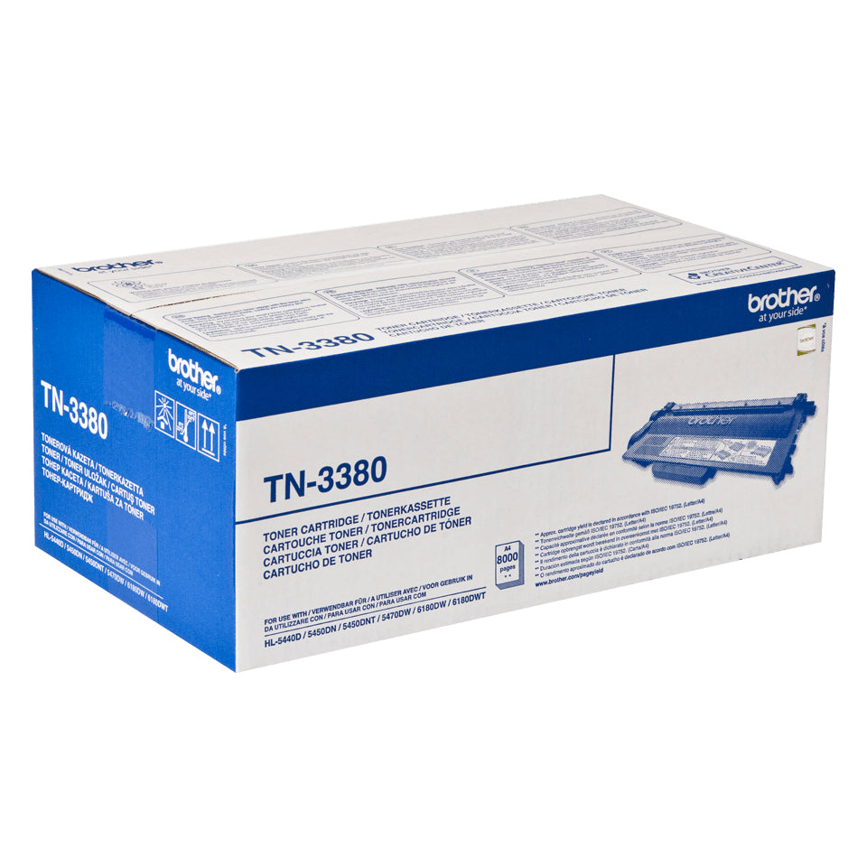 Brother TN-3380 tonerpatron 1 stk Original Sort