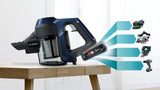 Bosch Serie 6 BCS611P4A stav støvsuger & elektrisk kost Batteri Dry Hygiejnefilter Poseløs 0,3 L Sort 2,5 At