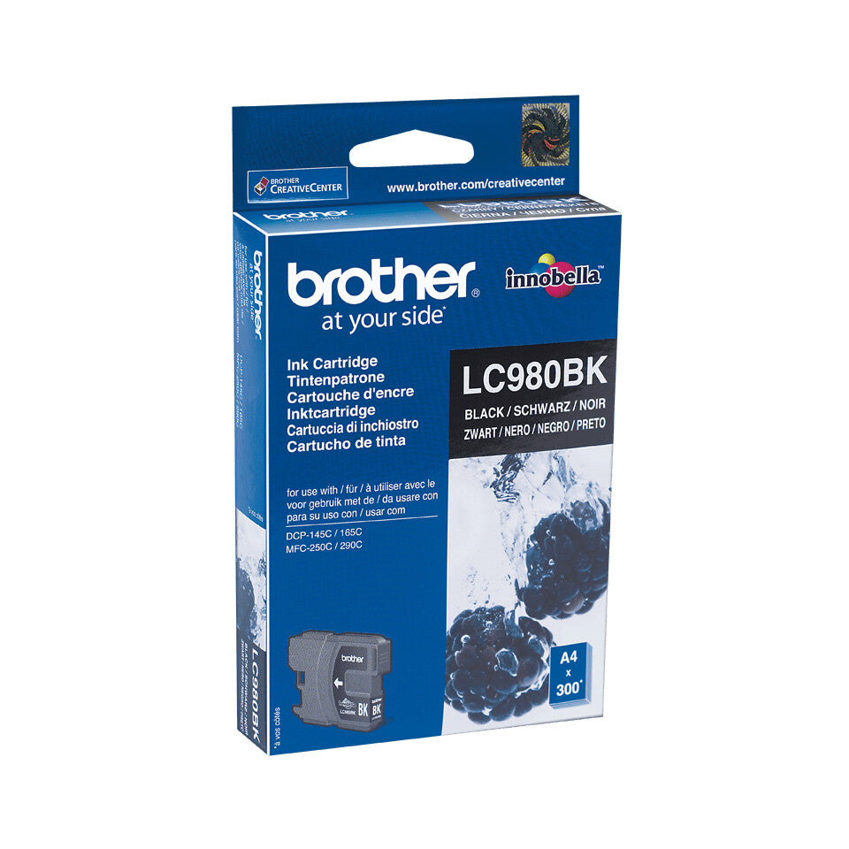 Brother LC980BK blækpatron 1 stk Original Sort
