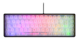 Deltaco Gaming DK240 60% keyboard, semi transparent case bla