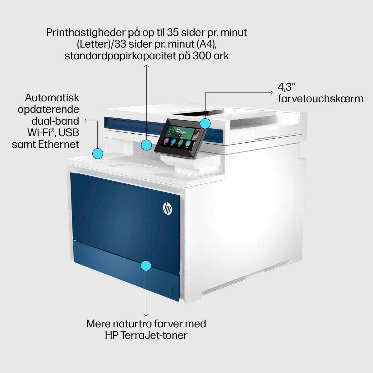HP Color LaserJet Pro MFP 4302dw Printer