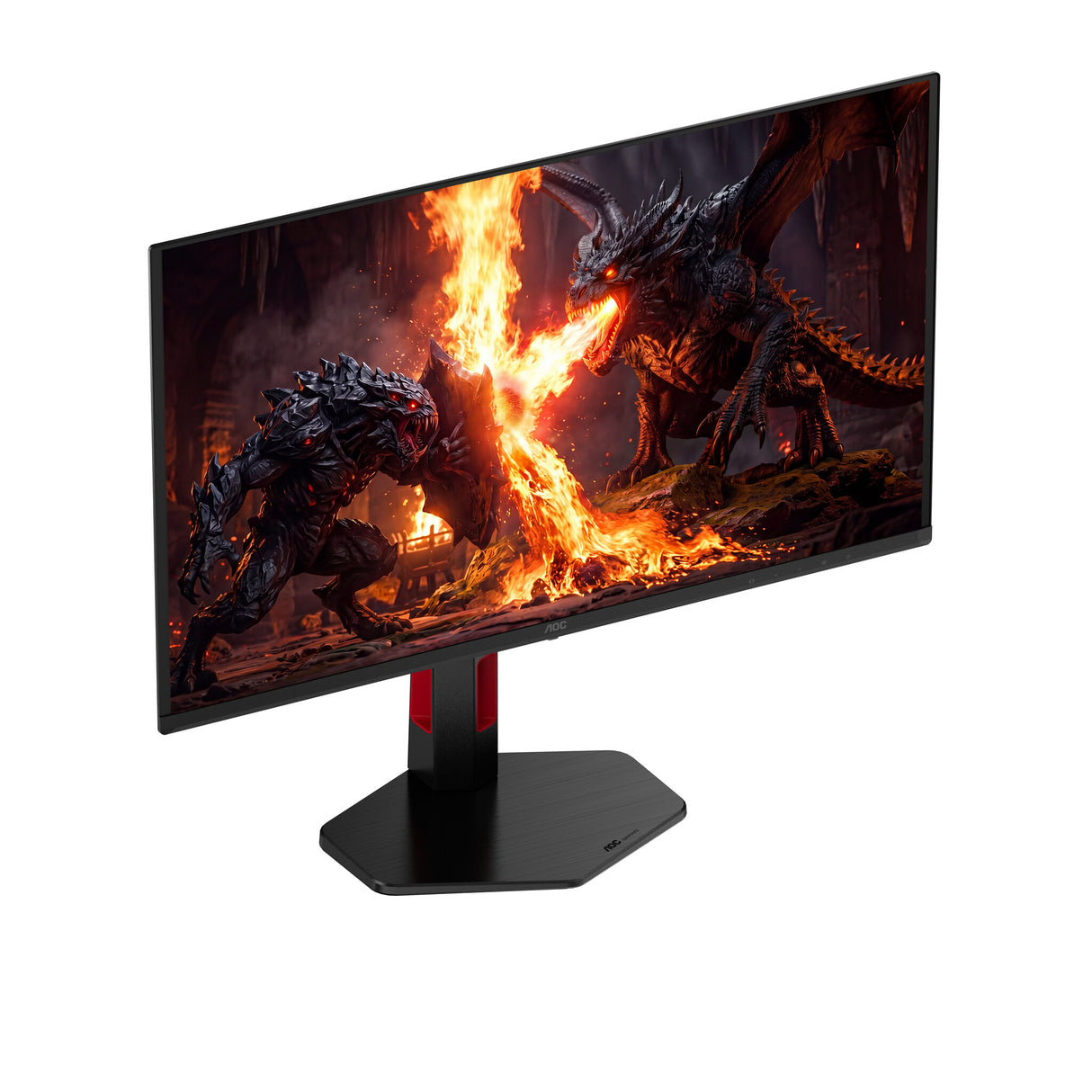AOC G4 Q27G4SDR computerskærm 67,3 cm (26.5") 2560 x 1440 pixel Quad HD QD-OLED Sort, Rød