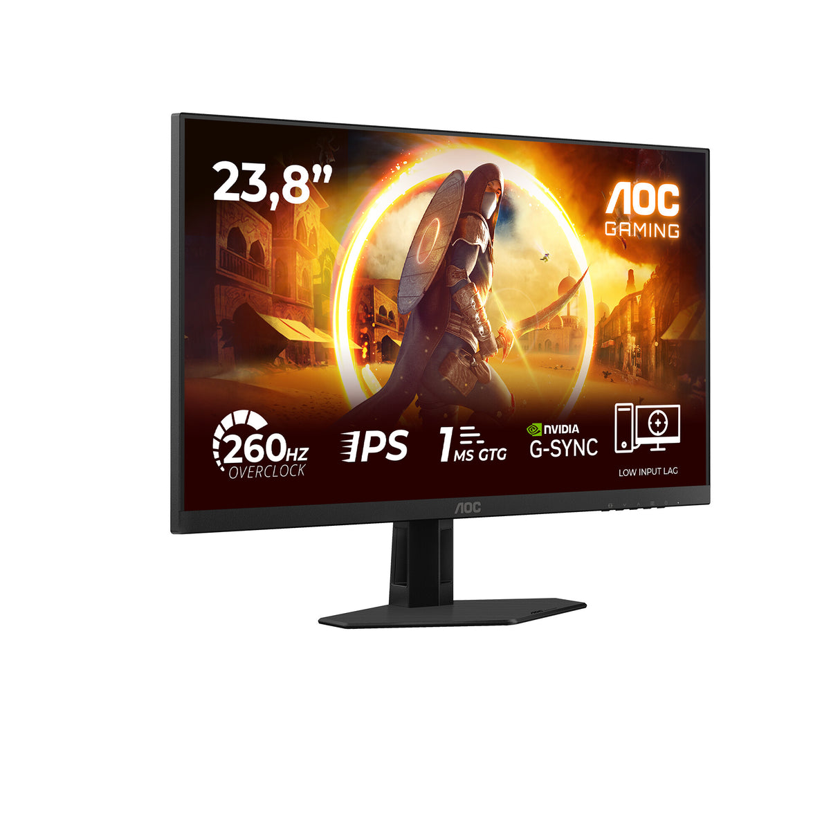 AOC G4 24G4ZRE computerskærm 60,5 cm (23.8") 1920 x 1080 pixel Fuld HD LED Sort, Rød