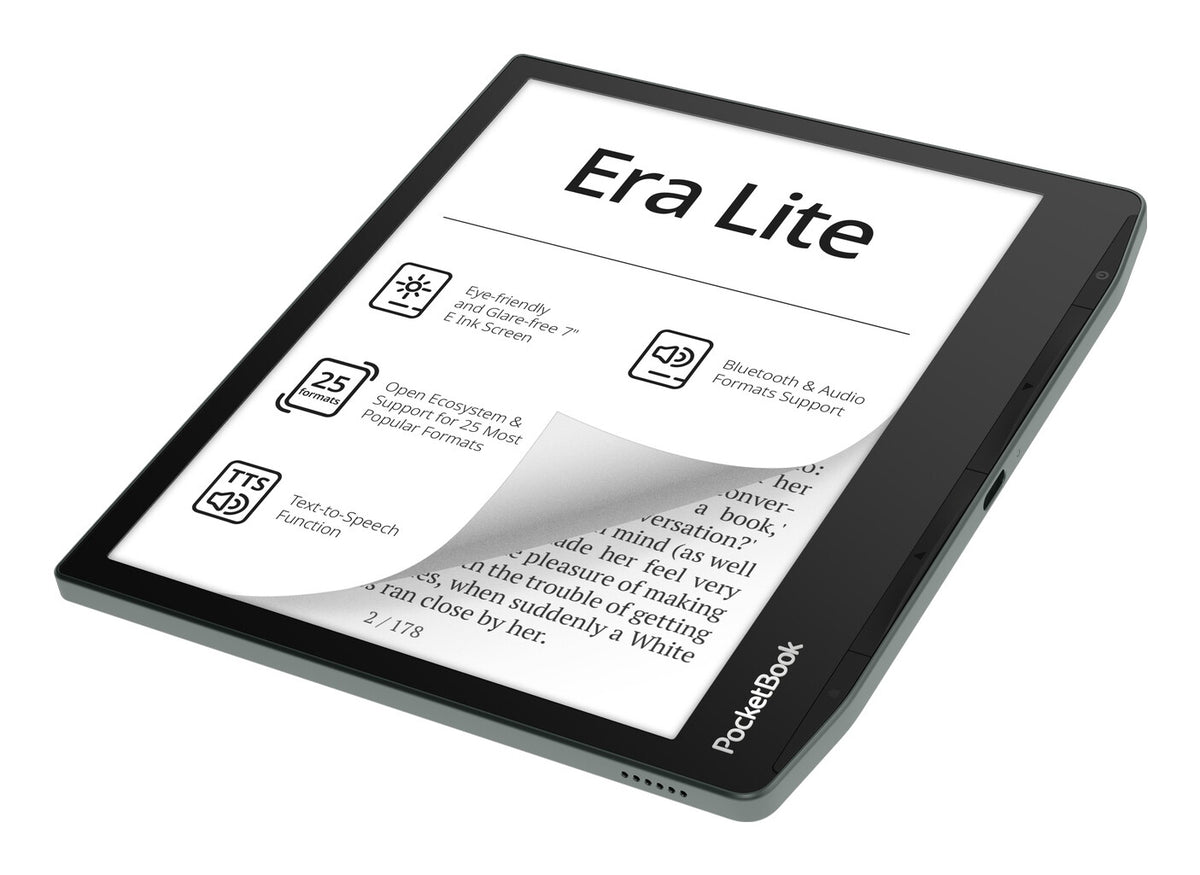 PocketBook Era Lite 710 7  16GB Wi-Fi E-book Reader - Stone Green
