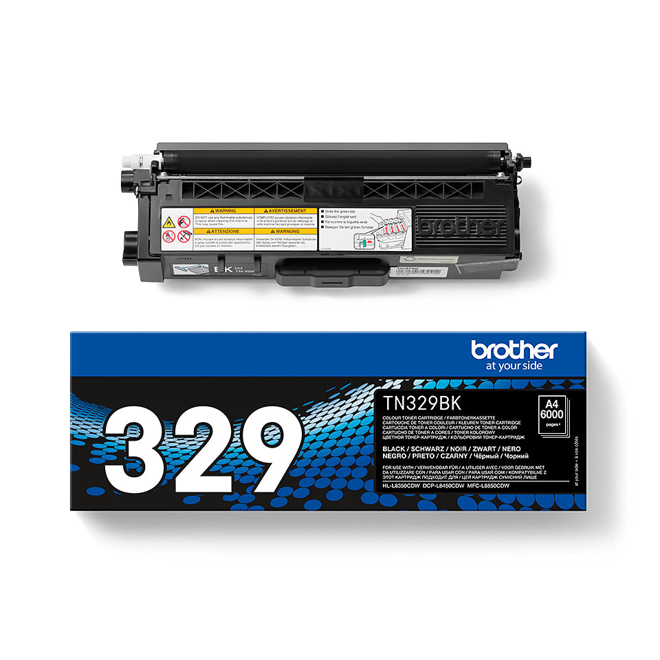 Brother TN-329BK tonerpatron 1 stk Original Sort