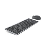 DELL KM7120W tastatur Mus inkluderet Kontor RF trådløs + Bluetooth QWERTY US International Grå, Titanium