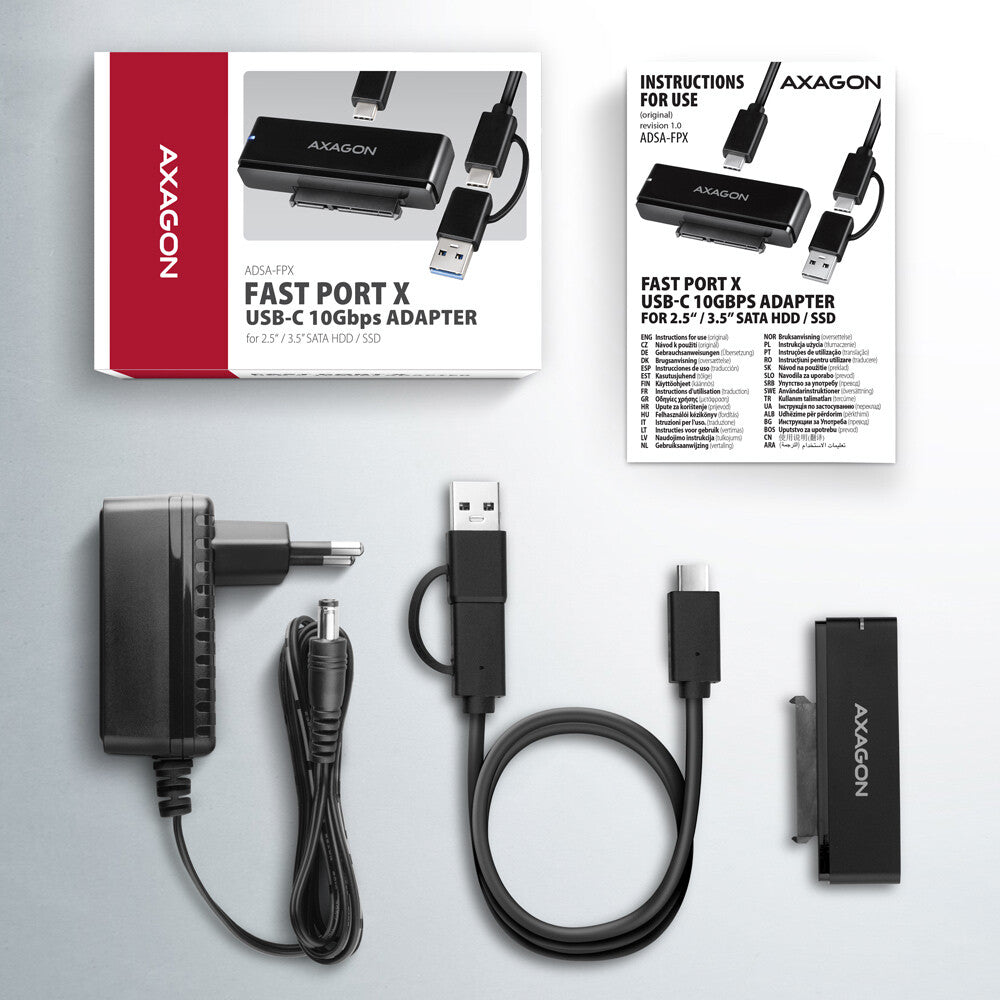 Axagon ADSA-FPX interface-kort/adapter SATA