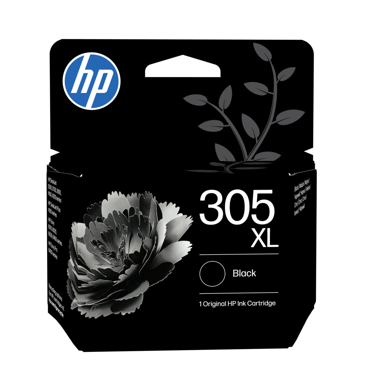 HP Original 305XL-blækpatron med stor kapacitet, sort