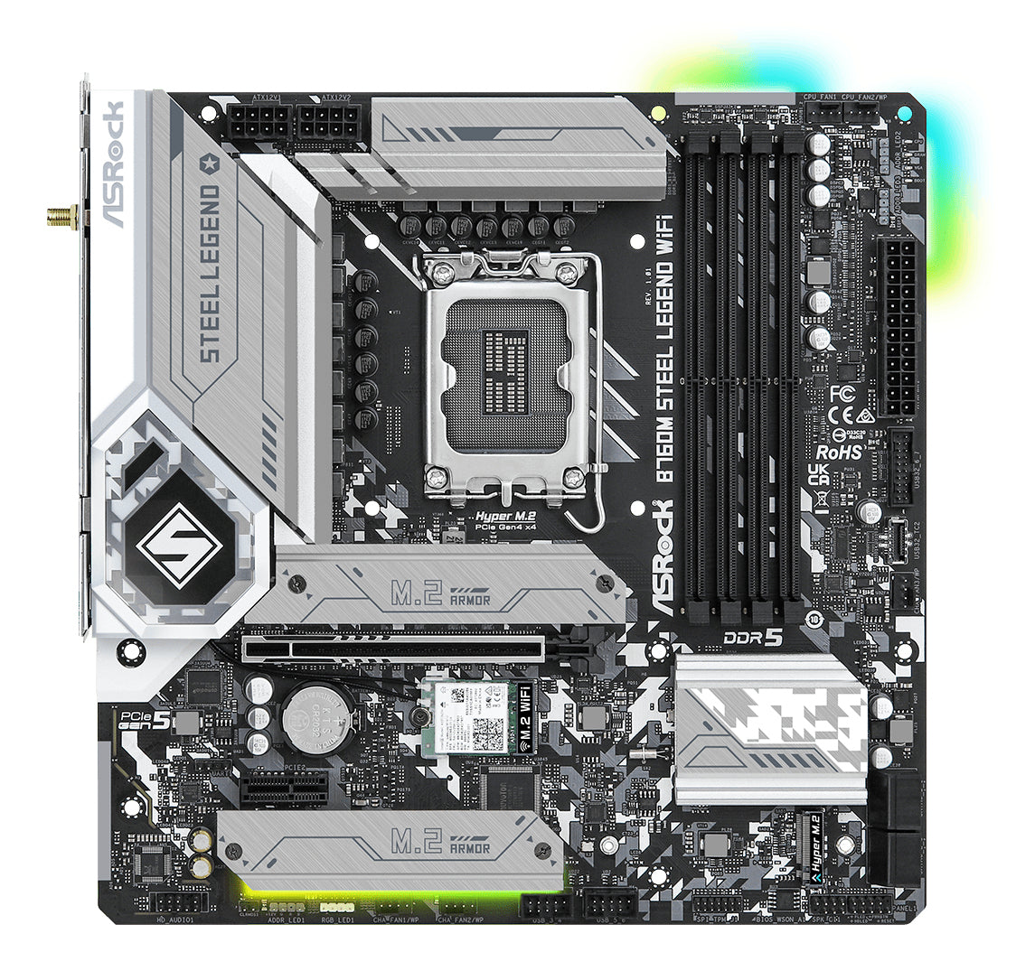 ASRock B760M Steel Legend WiFi Micro-ATX LGA1700 Intel B760