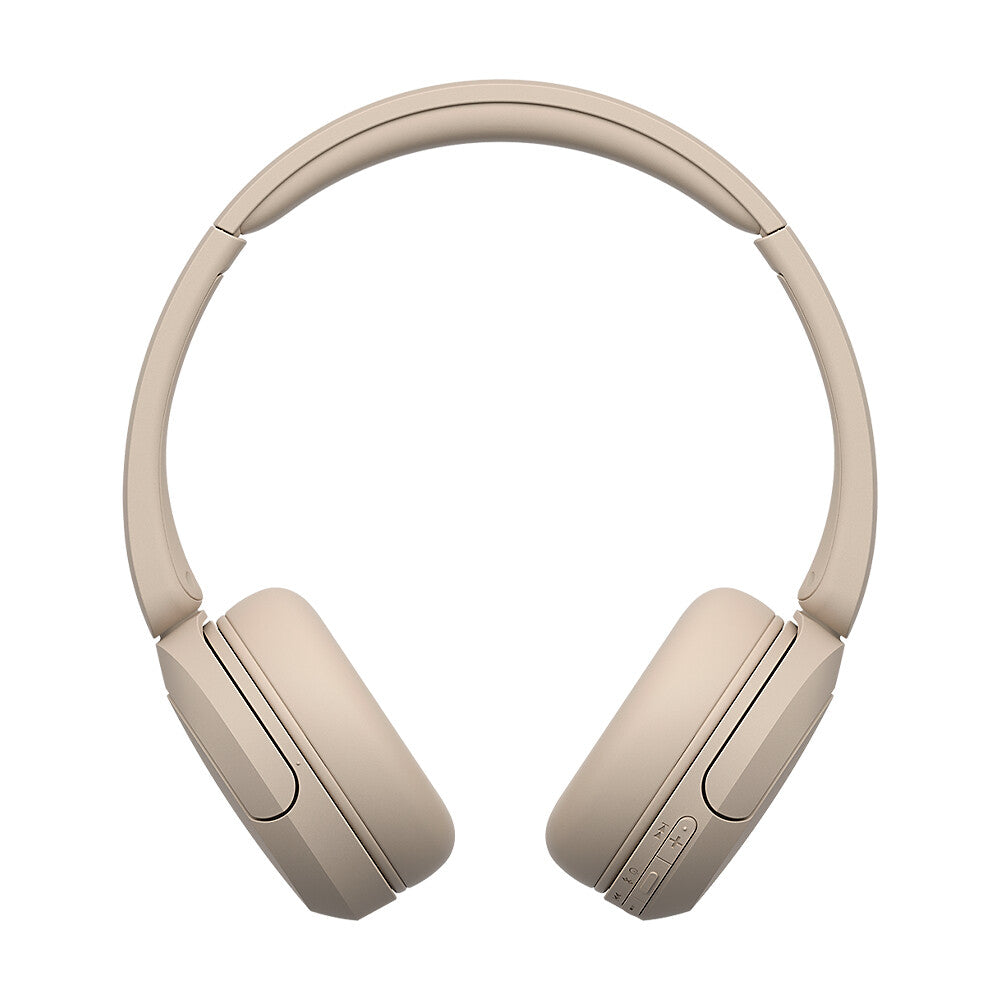 Sony WH-CH520 Headset Trådløs Opkald/musik USB Type-C Bluetooth Opladningsstativ Cremefarvet