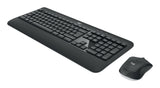 Logitech 920-008683 tastatur Mus inkluderet Universel RF trådløst QWERTY Nordisk Sort