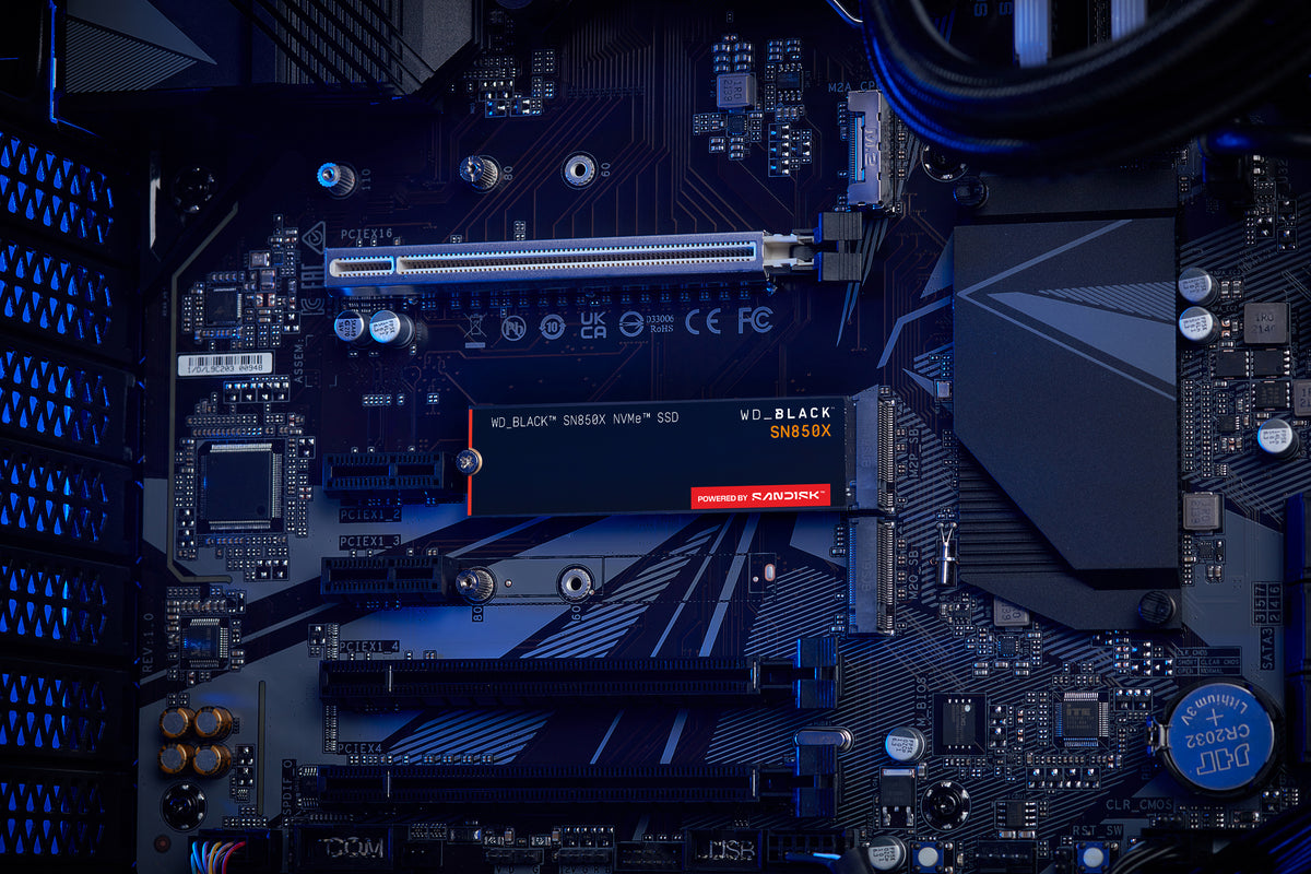 WD_BLACK SN850X NVMe SSD Solid state-drev WDS100T2X0E 1TB M.2 PCI Express 4.0 x4 (NVMe)